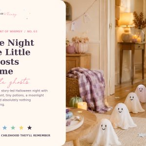 Pastel friendly ghost Halloween experience styled by Moments of Whimsy