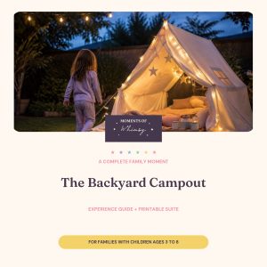 The Backyard Campout activity kit for children ages 3 to 8