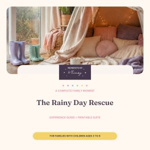 The Rainy Day Rescue indoor activity kit for children ages 3 to 8